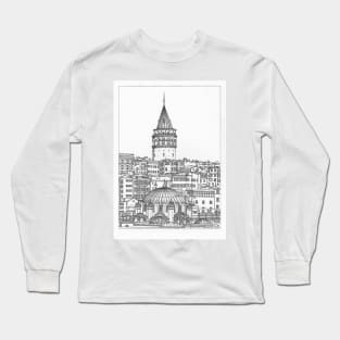 Istanbul Galata tower Long Sleeve T-Shirt